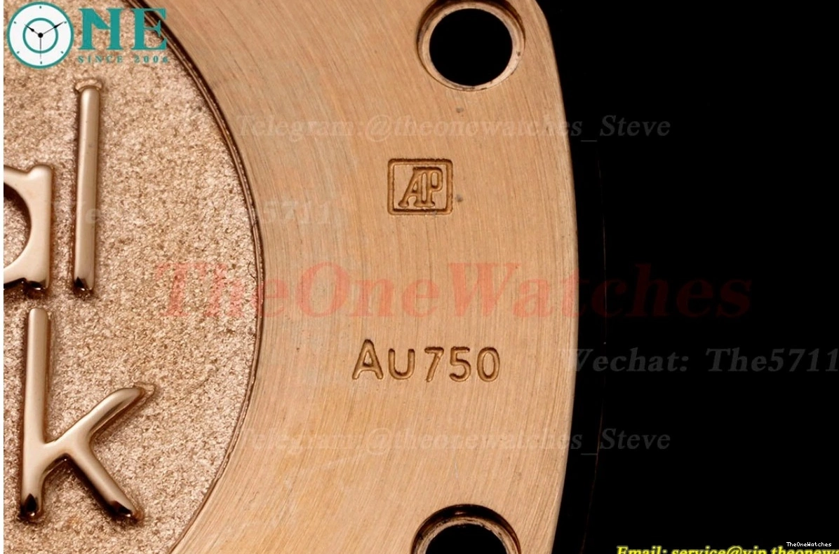 Oak Qtz Ladies RG JJF Swiss 33mm Diamond Grey RG Royal 0405